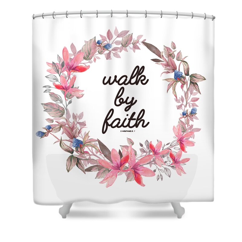  Pink Marble Shower Curtain Bible Verse Scripture Quote