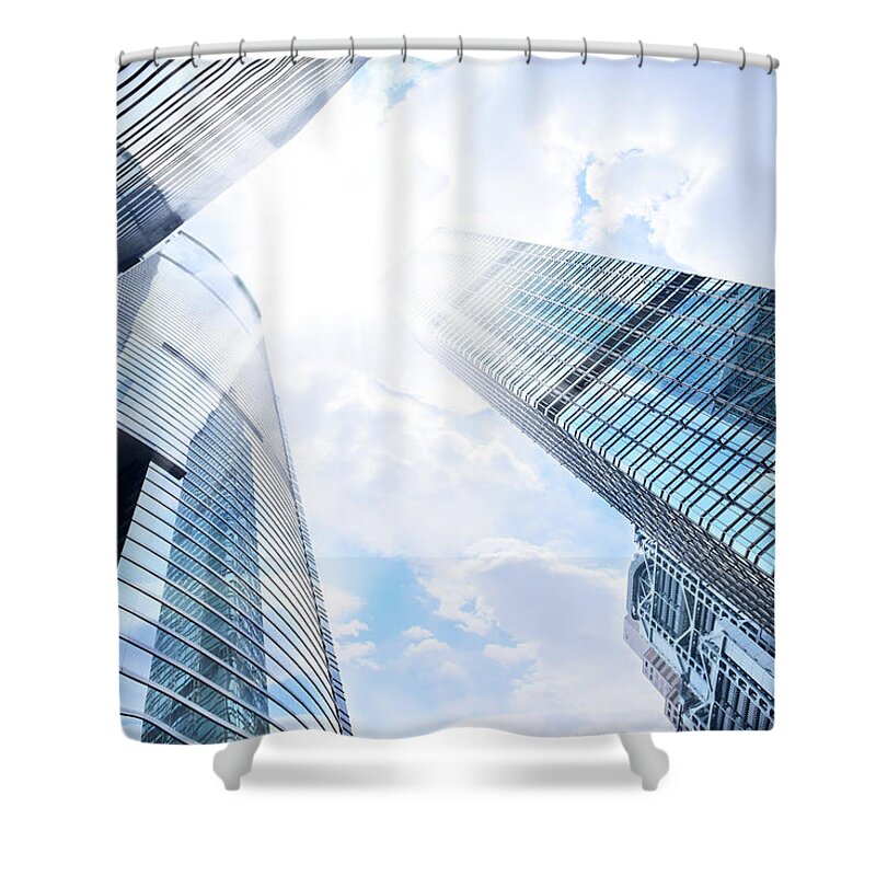 Chinese Culture Shower Curtain featuring the photograph Contemporary Building #1 by Ithinksky