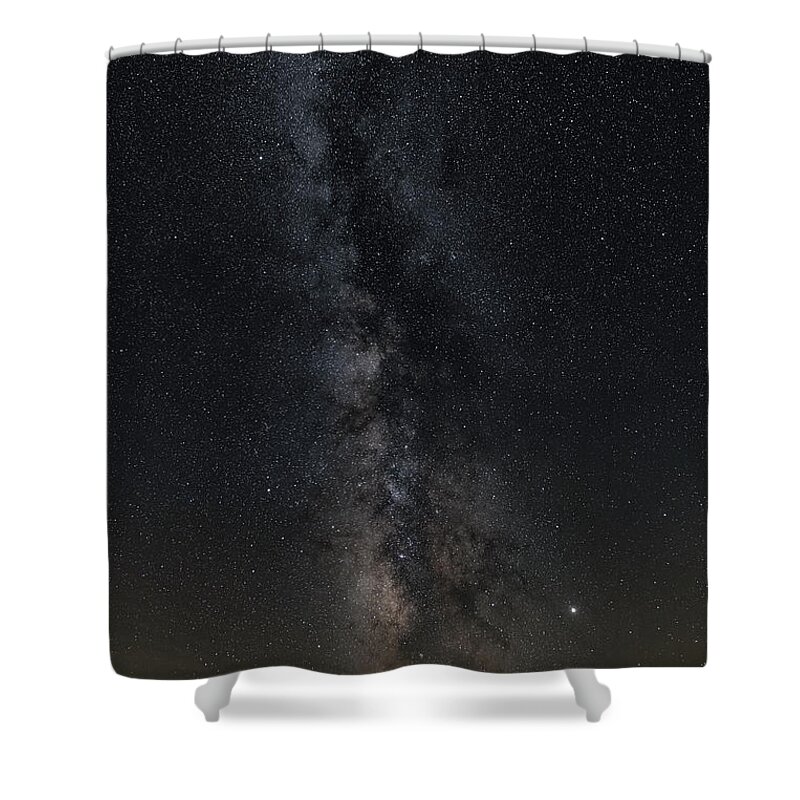 Milky Way Shower Curtain featuring the photograph Country Stars #1 by Arthur Oleary