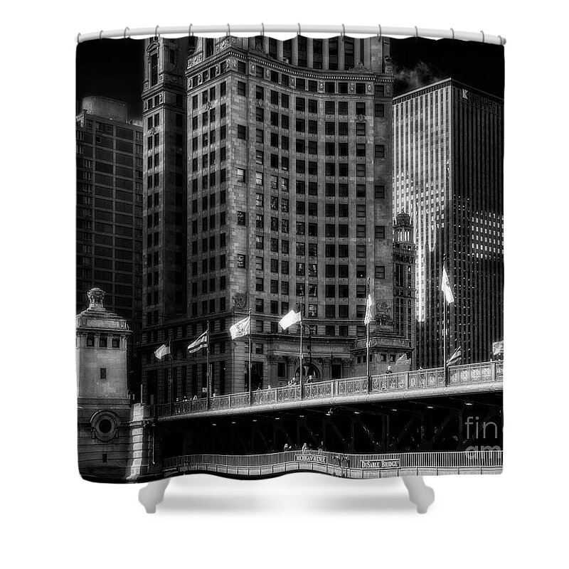 Bnw Shower Curtain featuring the photograph Crossing #1 by Izet Kapetanovic