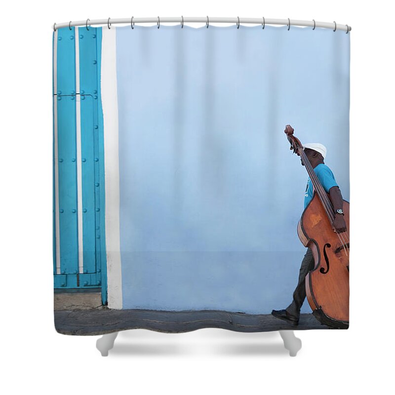 People Shower Curtain featuring the photograph Cuba. Santiago De Cuba. Calle Heredia #1 by Buena Vista Images