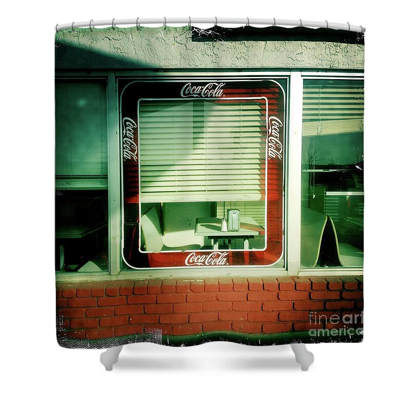 Dunnigan Shower Curtain featuring the photograph Dunnigan Cafe by Suzanne Lorenz