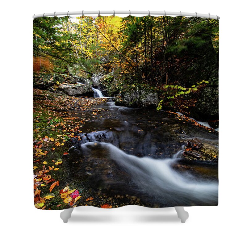 New Hampshire Fall Foliage Shower Curtain featuring the photograph Fall colors Sandwich New Hampshire #1 by Jeff Folger