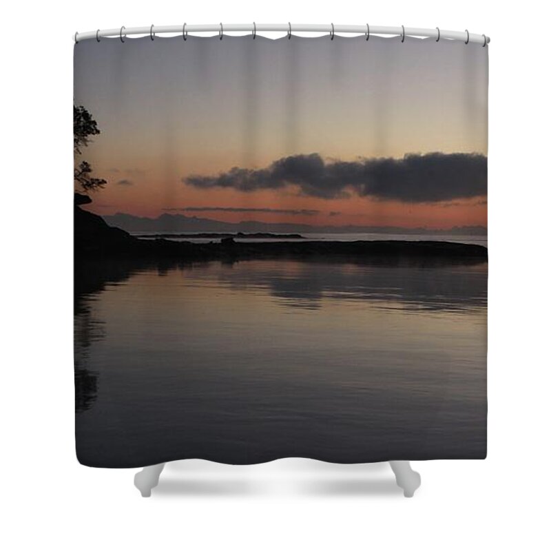 Dawn Shower Curtain featuring the photograph First light #1 by Fred Bailey