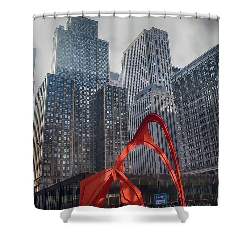 Chicago Shower Curtain featuring the photograph Flamingo #1 by Lauri Novak