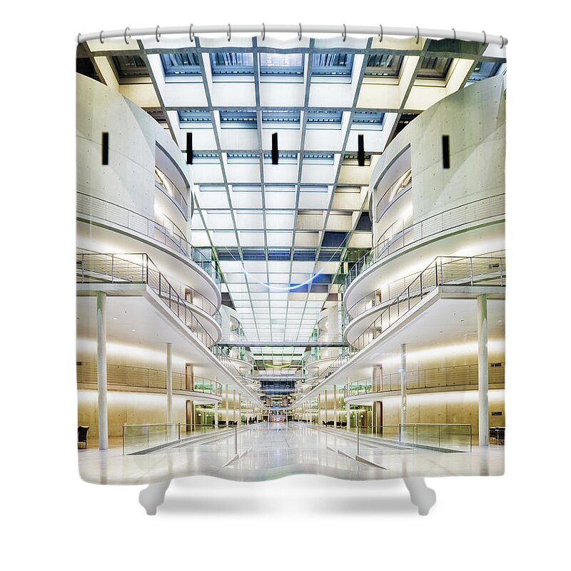Ceiling Shower Curtain featuring the photograph Futuristic Architecture #1 by Nikada