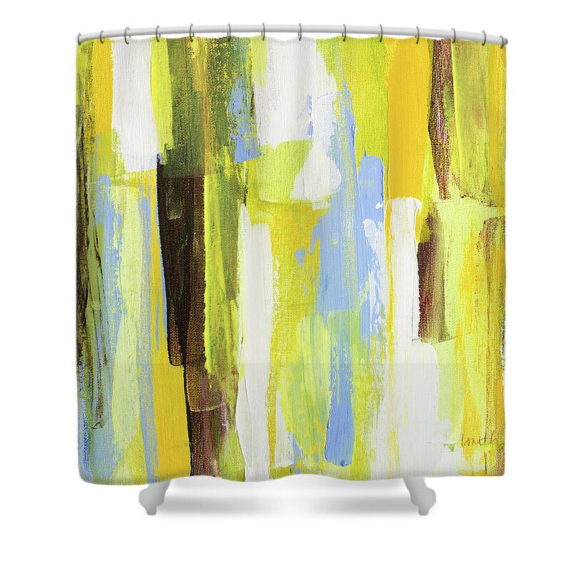 Garden Shower Curtain featuring the painting Garden Abstract I #1 by Lanie Loreth