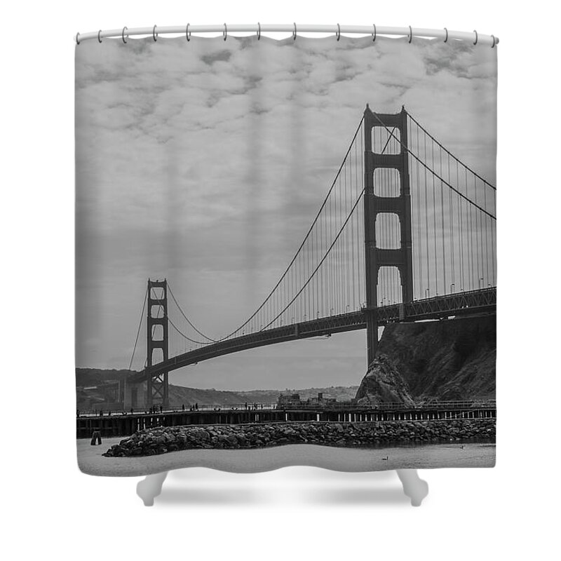 San Francisco Shower Curtain featuring the photograph Golden Gate Bridge by Stuart Manning