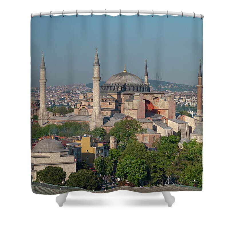 Tranquility Shower Curtain featuring the photograph Hagia Sophia Museum #1 by Ayhan Altun