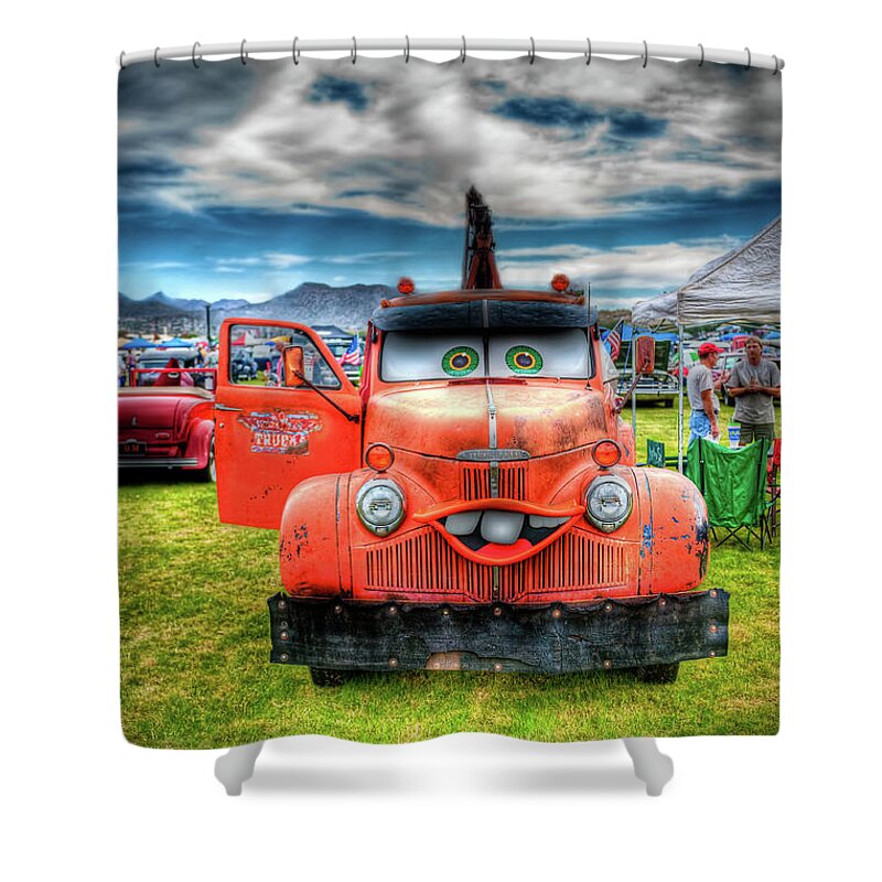 Arizona Shower Curtain featuring the photograph Hot Rod 1002 #1 by Kenneth Johnson