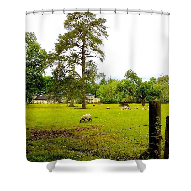 Scotland Shower Curtain featuring the photograph Inveraray, Scotland #1 by Lessandra Grimley