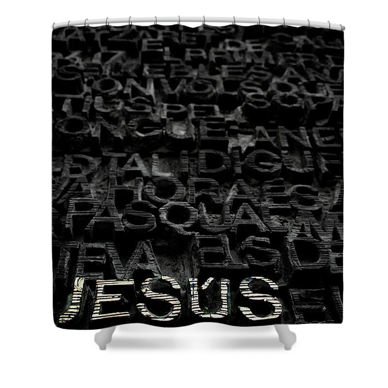 Catalonia Shower Curtain featuring the photograph Jesus #1 by Tito Slack