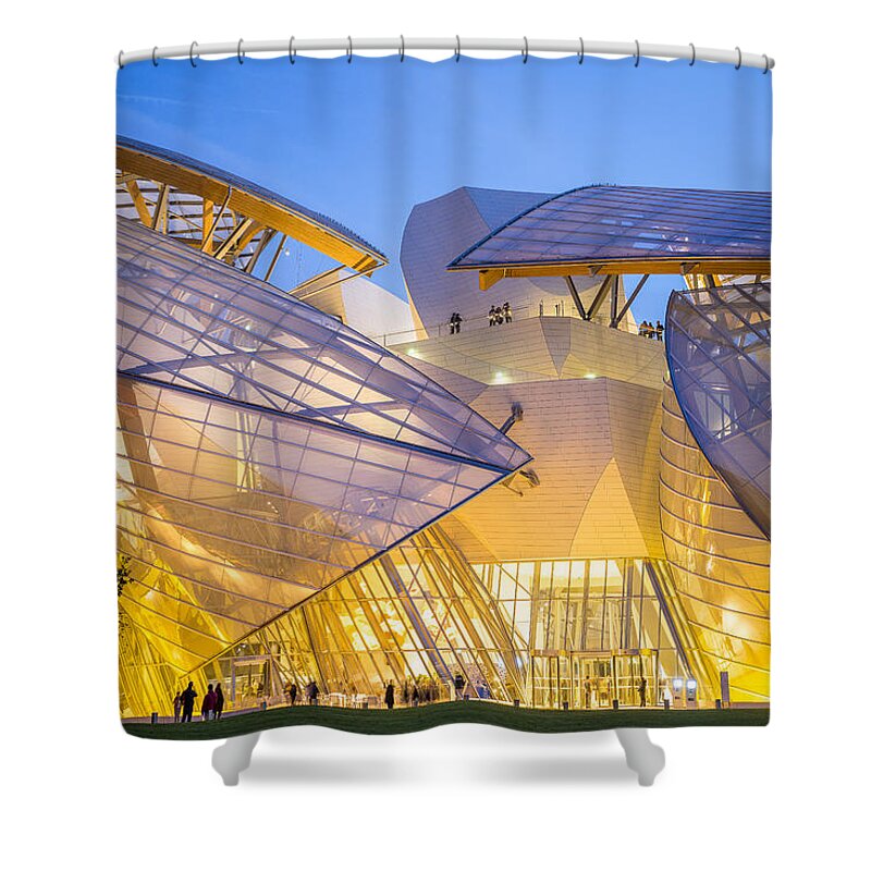 Louis Vuitton Foundation In Paris Greeting Card by Guido Cozzi