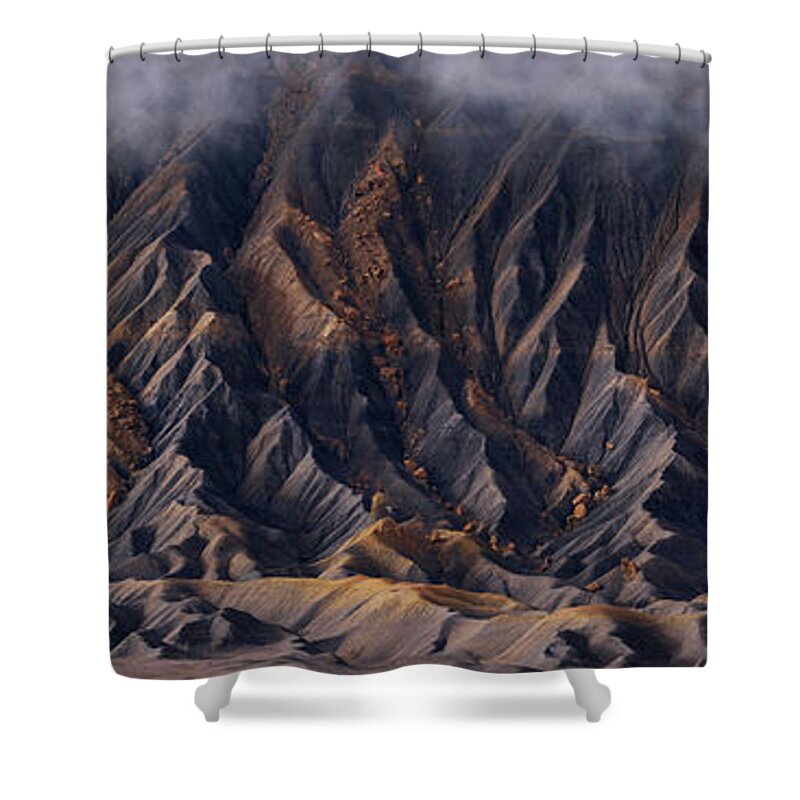 Factory Butte Shower Curtain featuring the photograph Mystic #2 by Dustin LeFevre