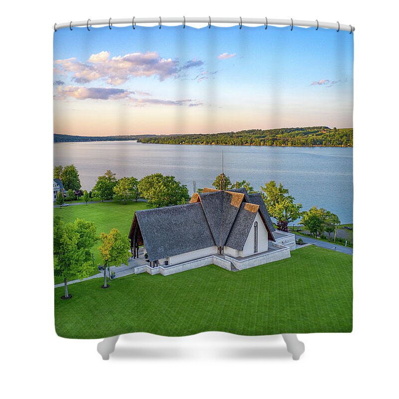 Finger Lakes Shower Curtain featuring the photograph Norton Chapel Upstate New York #1 by Anthony Giammarino