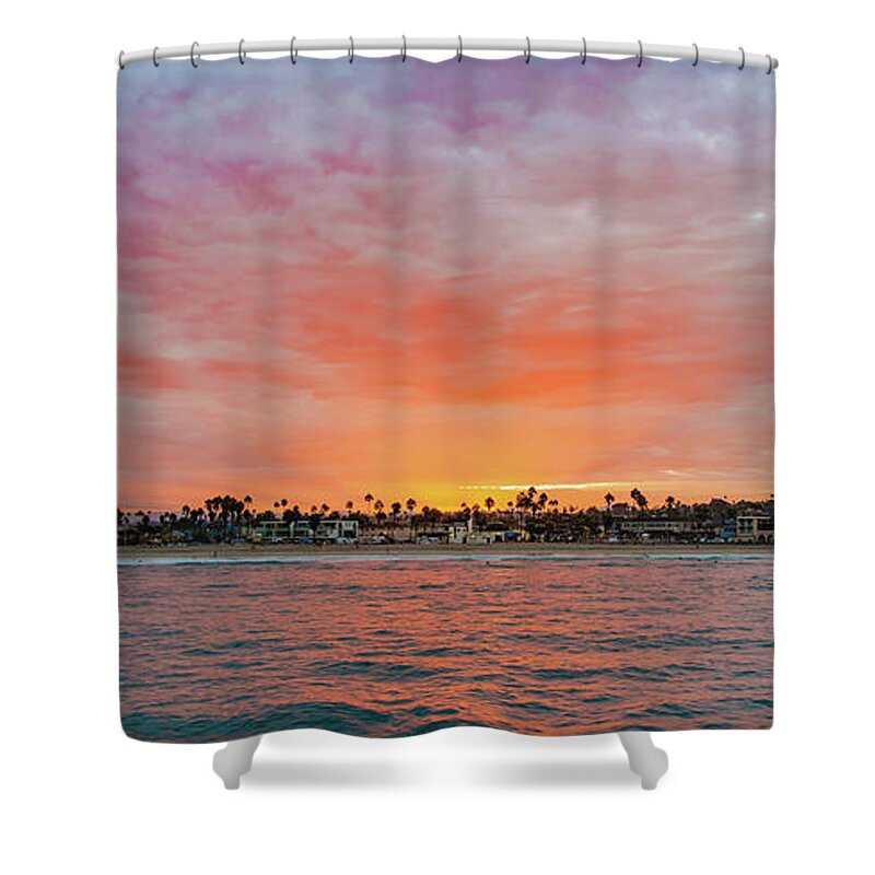 Coastal Living Shower Curtain featuring the photograph Ocean Beach Sunrise by Local Snaps Photography