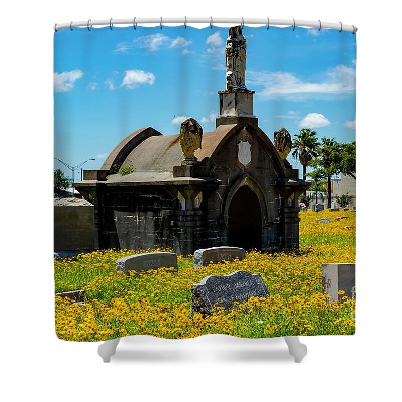 Old Shower Curtain featuring the photograph Old City Cemetery by Diana Mary Sharpton