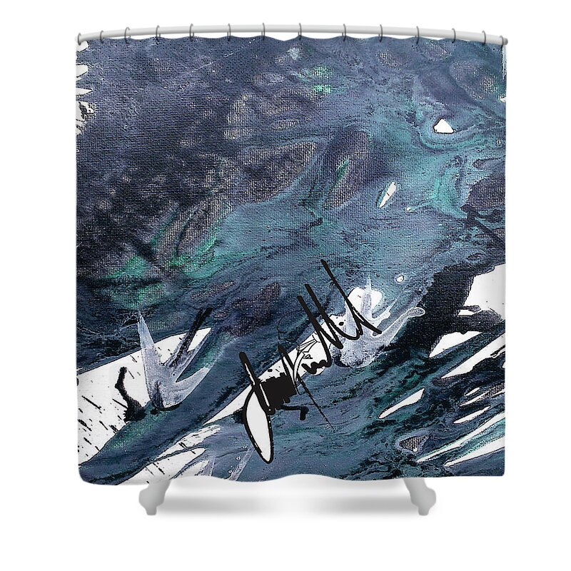  Shower Curtain featuring the digital art Overcast #1 by Jimmy Williams