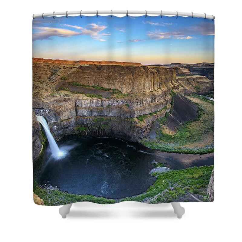 Palouse Falls State Park Shower Curtain featuring the photograph Palouse Falls #1 by Piriya Photography