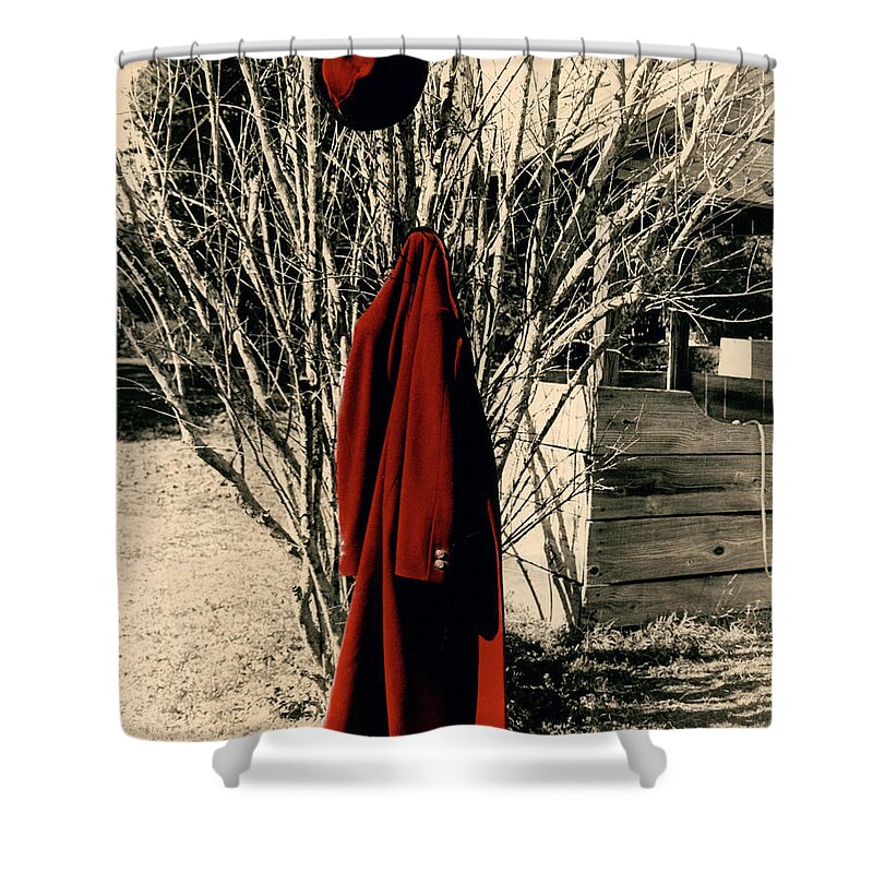 Hat Shower Curtain featuring the photograph Red #1 by Jean Wolfrum