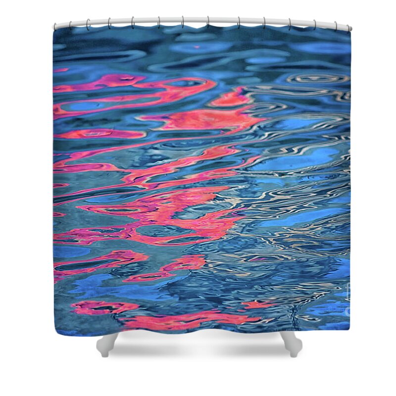 Abstract Shower Curtain featuring the photograph Reflecting #2 by Karen Adams