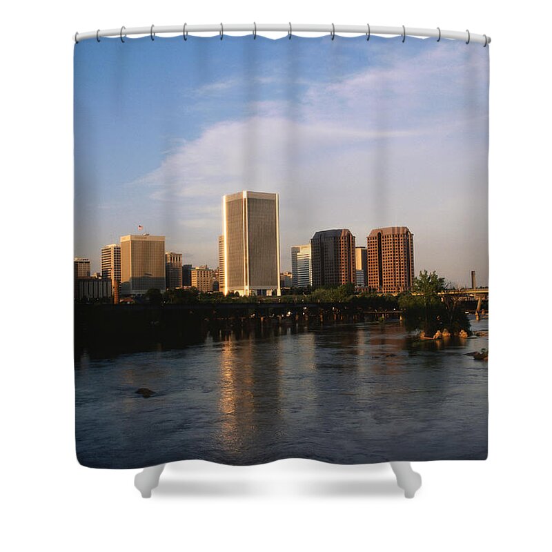 Richmond Shower Curtain featuring the photograph Richmond Skyline #1 by Jack Hollingsworth