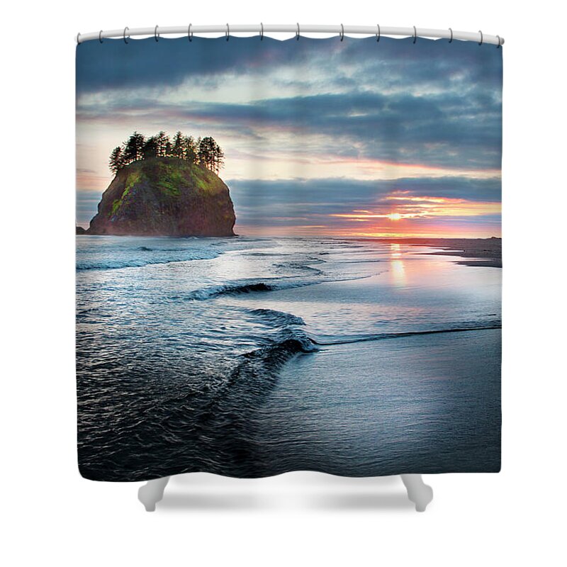 Coastline Shower Curtain featuring the photograph Second Beach #1 by David Chasey