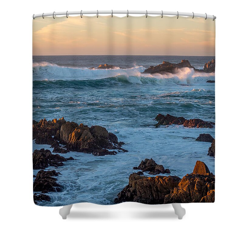 Pacific Grove Shower Curtain featuring the photograph Slip Sliding Away #1 by Derek Dean