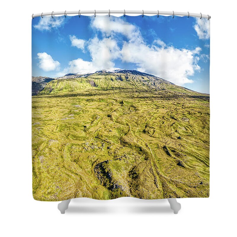 David Letts Shower Curtain featuring the photograph Snowcapped Volcano II by David Letts