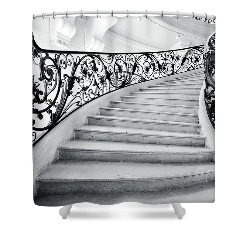 Steps Shower Curtain featuring the photograph Staircase In Paris by Nikada