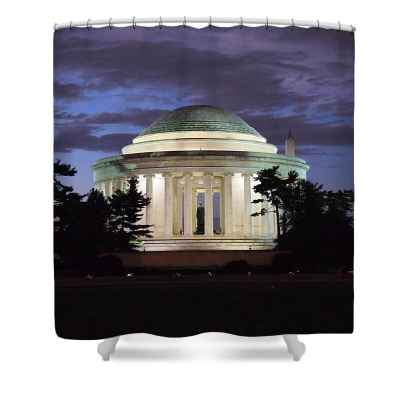 Dc Shower Curtain featuring the photograph Thomas Jefferson Memorial - Washington DC by Bnte Creations