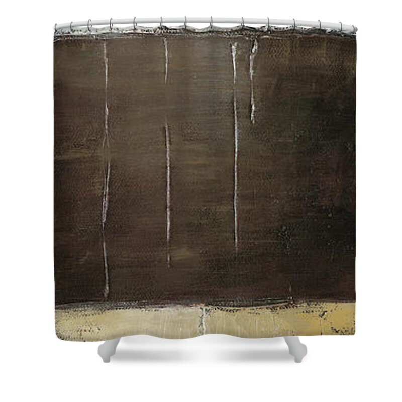 Abstract Shower Curtain featuring the painting To The Edge And Beyond IIi by Lanie Loreth