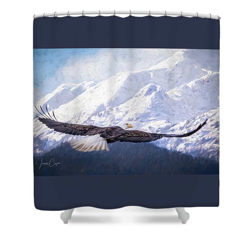 Alaska Shower Curtain featuring the photograph To the Hills... #1 by James Capo