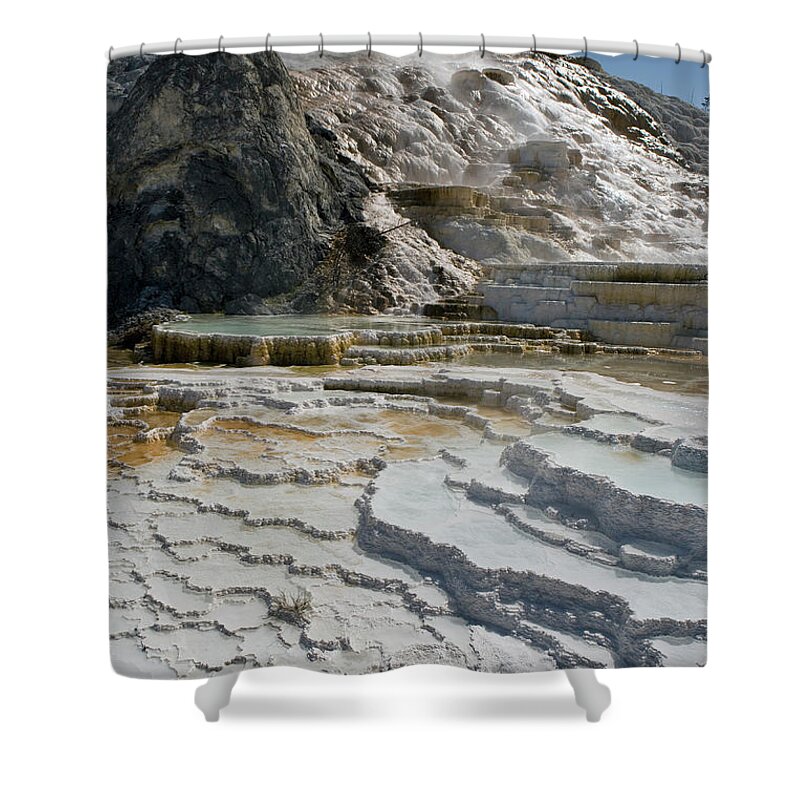 Scenics Shower Curtain featuring the photograph Usa, Wyoming, Yellowstone National #1 by Robert Glusic