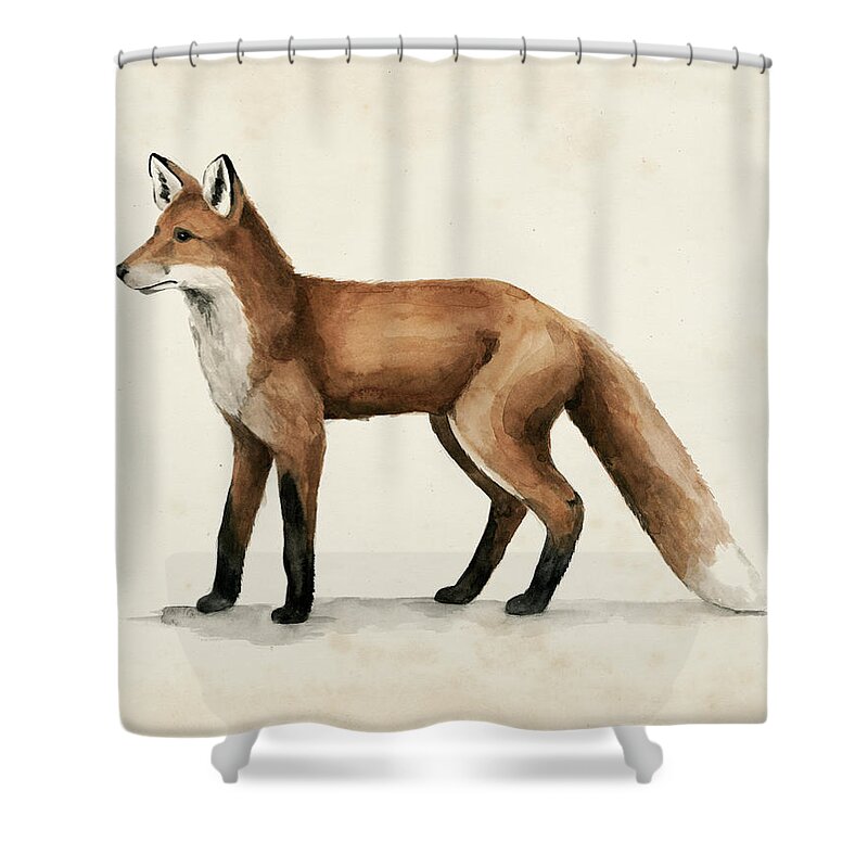 Animals Shower Curtain featuring the painting Wandering I by Grace Popp