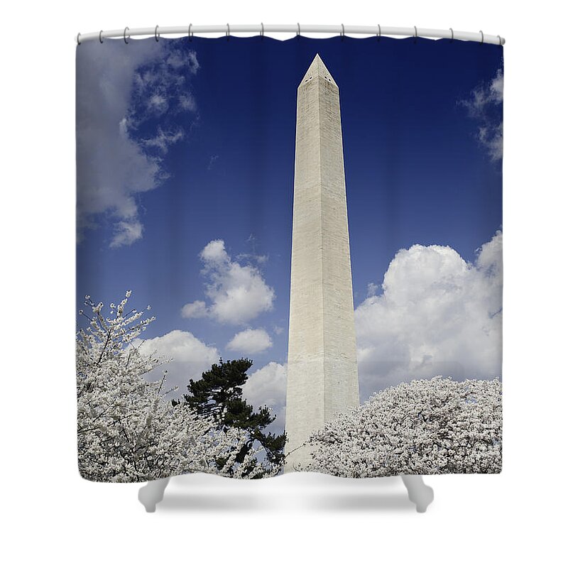 2007 Shower Curtain featuring the photograph Washington Monument, 2007 #1 by Carol Highsmith
