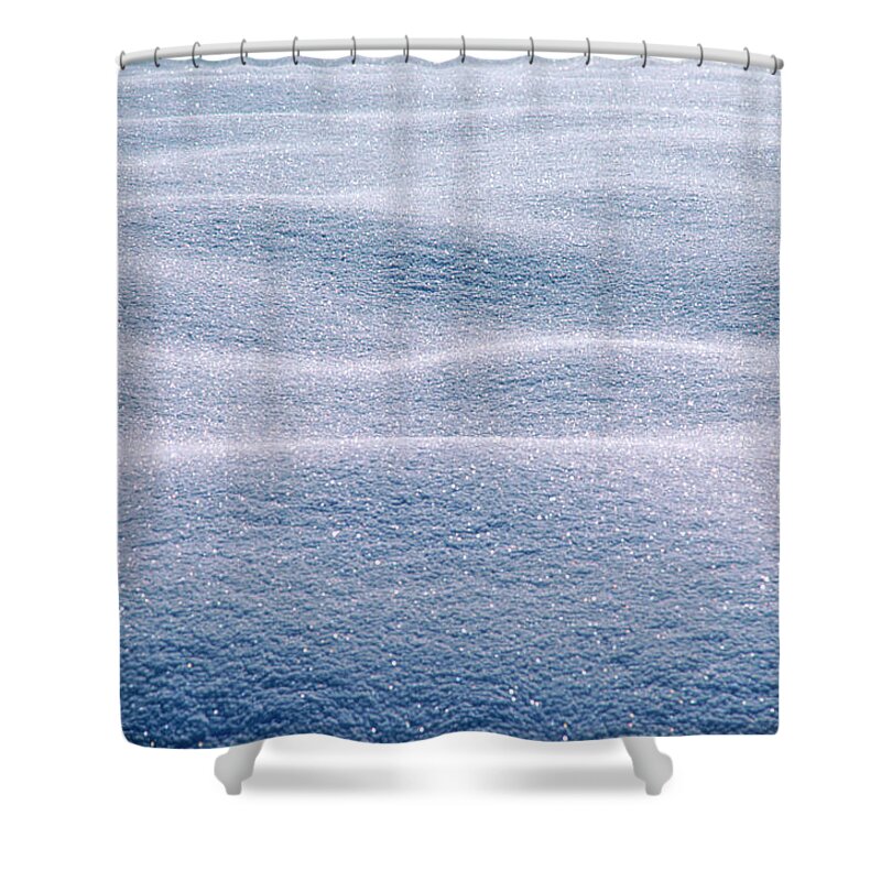 Happiness Shower Curtain featuring the photograph Waves And Patterns In The Snow, Maine #1 by Jose Azel