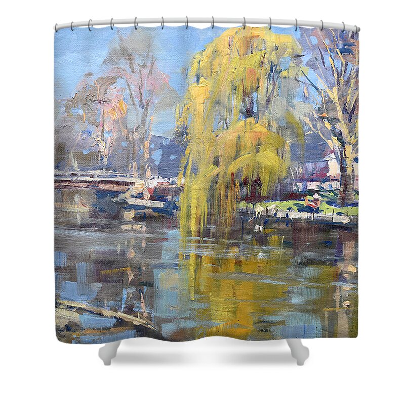 Weeping Willow Shower Curtains