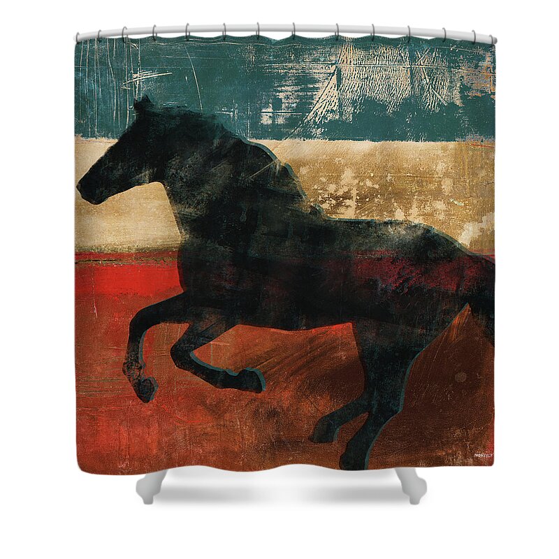 Wild Shower Curtain featuring the digital art Wild And Free I #1 by Dan Meneely