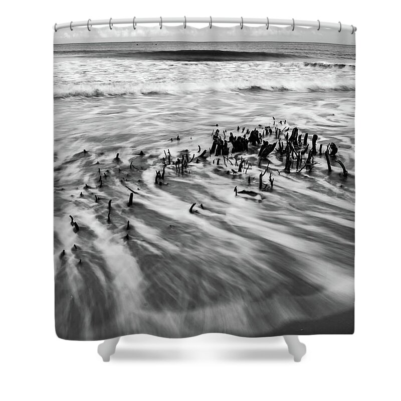 Beach Shower Curtain featuring the photograph Hunting Island South Carolina Beach Scenes #11 by Alex Grichenko
