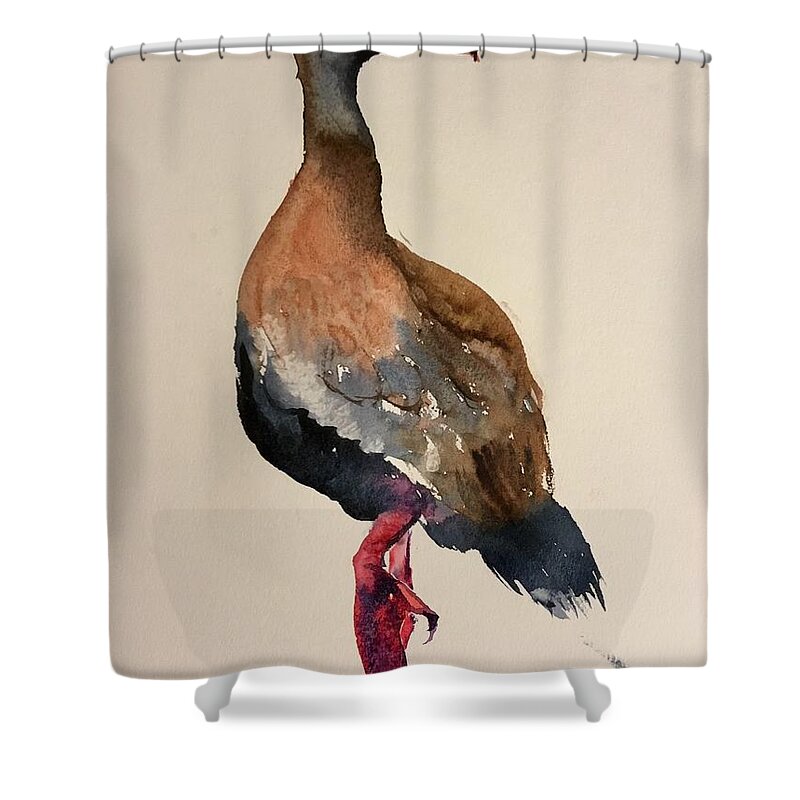 1252019 Shower Curtain featuring the painting 1252019 by Han in Huang wong