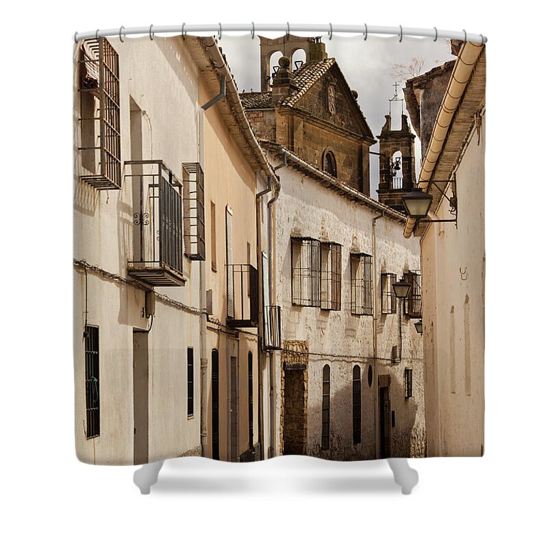 Built Structure Shower Curtain featuring the photograph Spain, Andalucia Region, Jaen Province #13 by Walter Bibikow