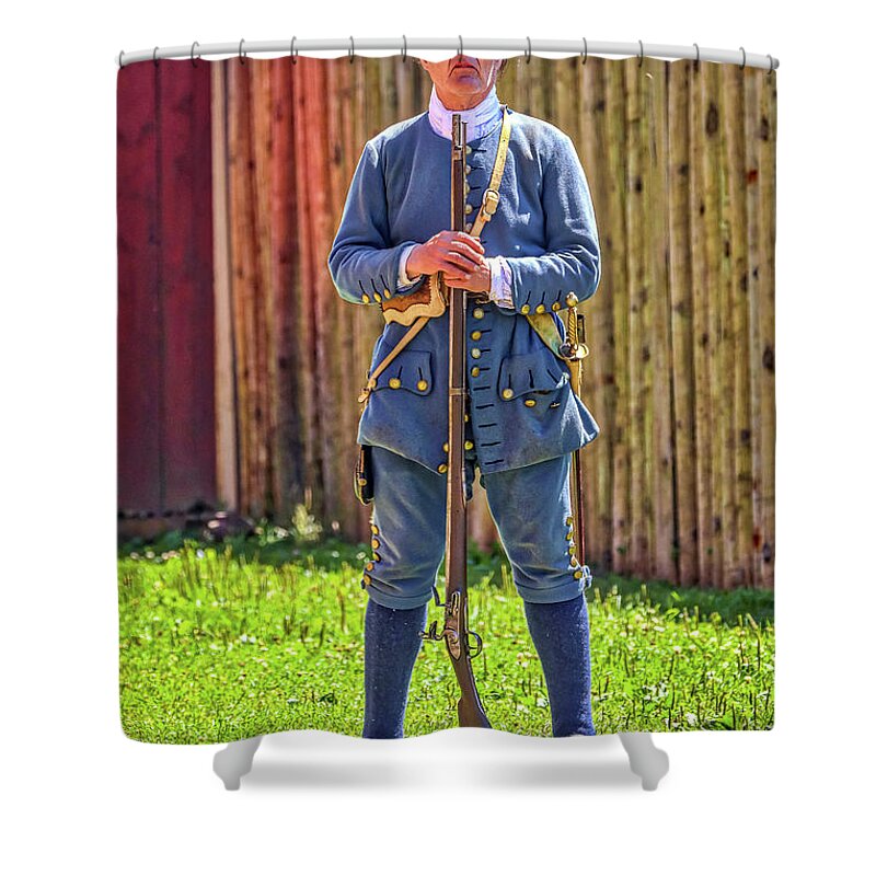 Fortress Of Louisbourg Nova Scotia Canada Shower Curtain featuring the photograph Fortress of Louisbourg Nova Scotia Canada #14 by Paul James Bannerman