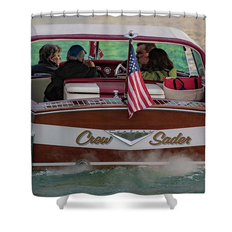 Boat Shower Curtain featuring the photograph 166 3 by Steven Lapkin