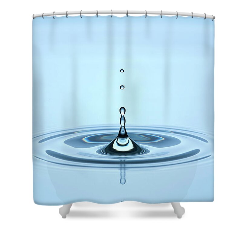 Motion Shower Curtain featuring the photograph Water Drop #17 by Phillip Hayson