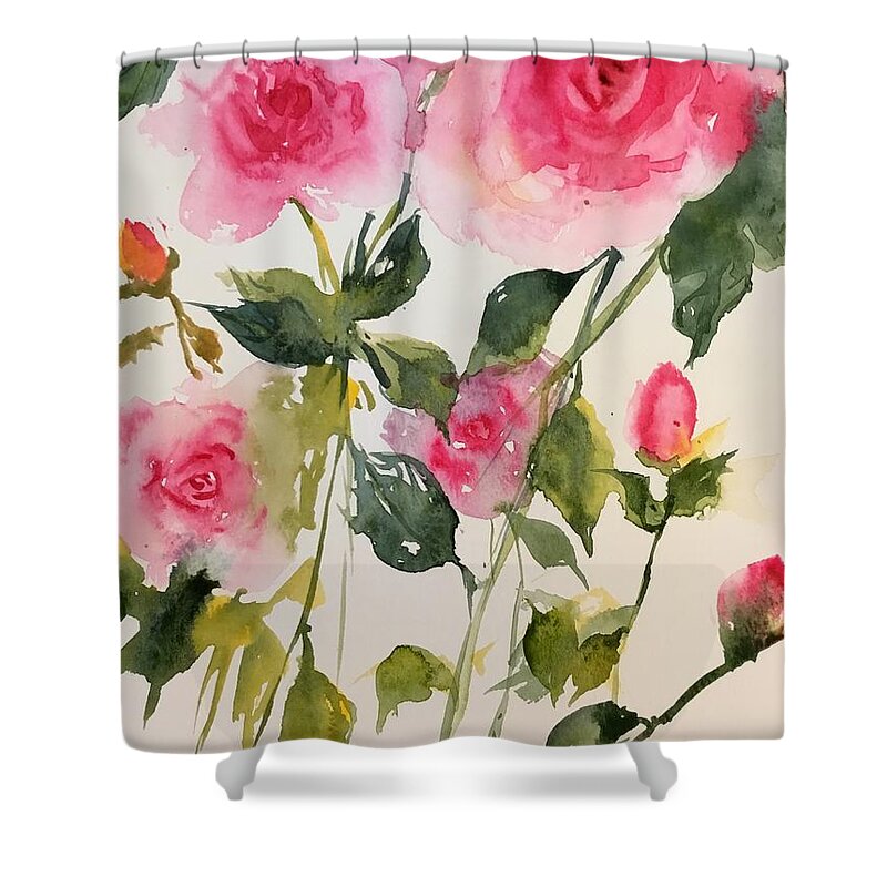 1892019 Shower Curtain featuring the painting 1892019 by Han in Huang wong