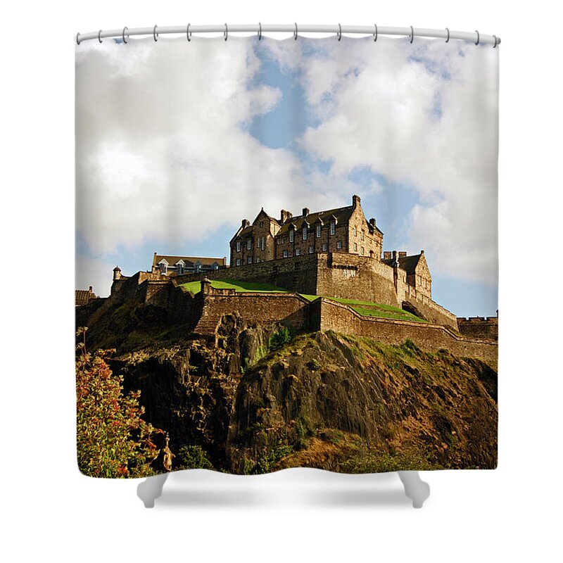 Scotland Shower Curtain featuring the photograph 19/08/13 EDINBURGH, The Castle. by Lachlan Main