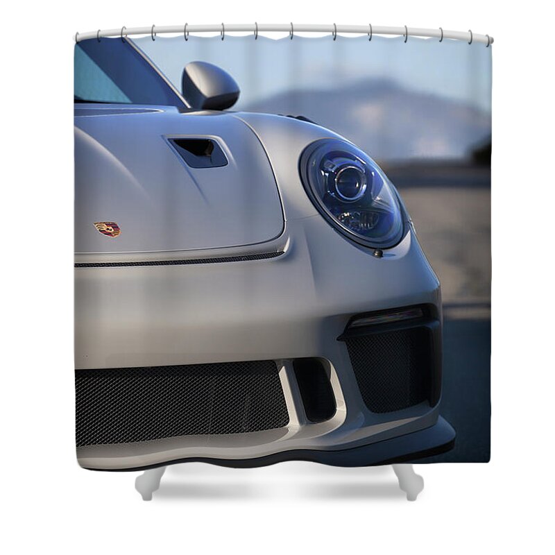Cars Shower Curtain featuring the photograph #Porsche 911 #GT3RS #Print #19 by ItzKirb Photography