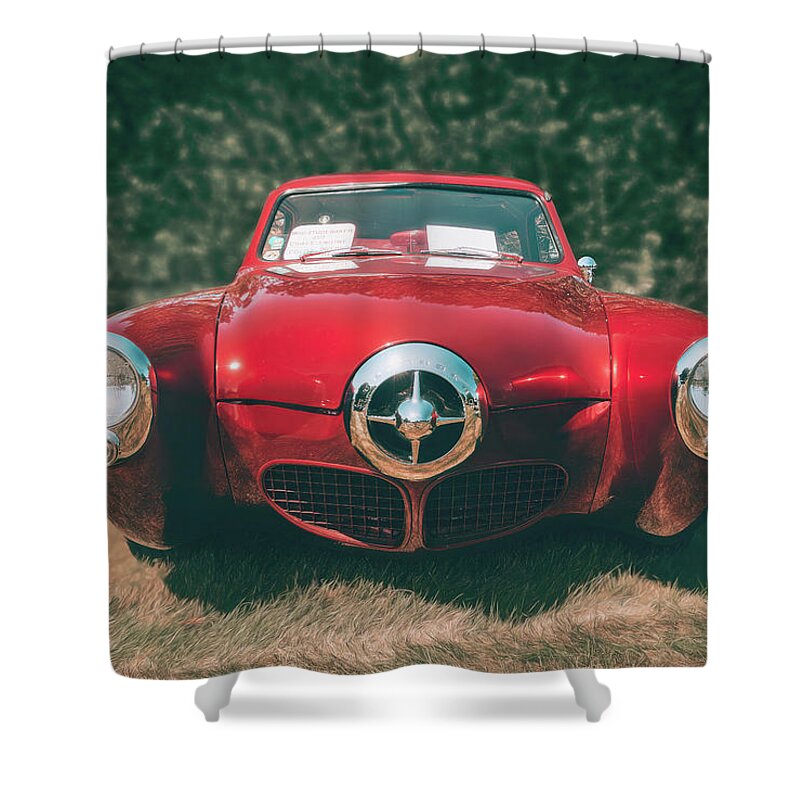 Vehicle Shower Curtain featuring the photograph 1950 Studebaker by Scott Norris