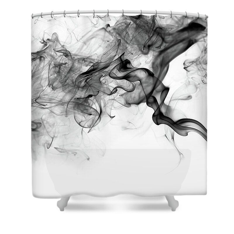 Curve Shower Curtain featuring the photograph Abstract Smoke #2 by Pailoolom